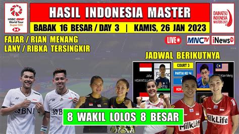 hasil indonesia master 2024 hari ini